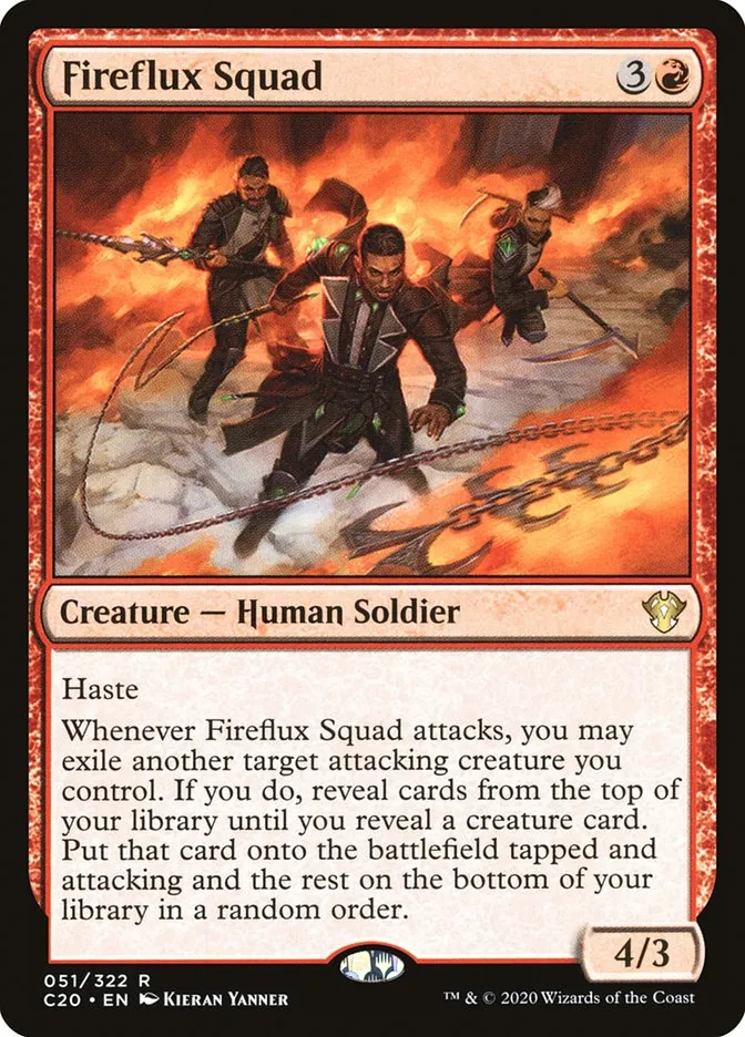 2020 Commander 2020 Fireflux Squad rare #51 unlisted card image