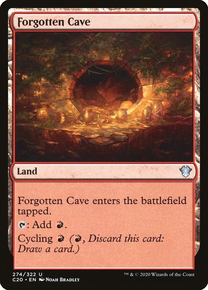 2020 Commander 2020 Forgotten Cave uncommon #274 unlisted card image
