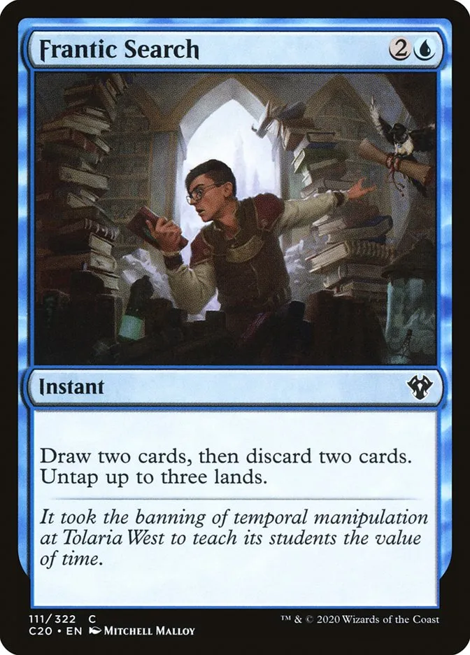 2020 Commander 2020 Frantic Search common #111 unlisted card image