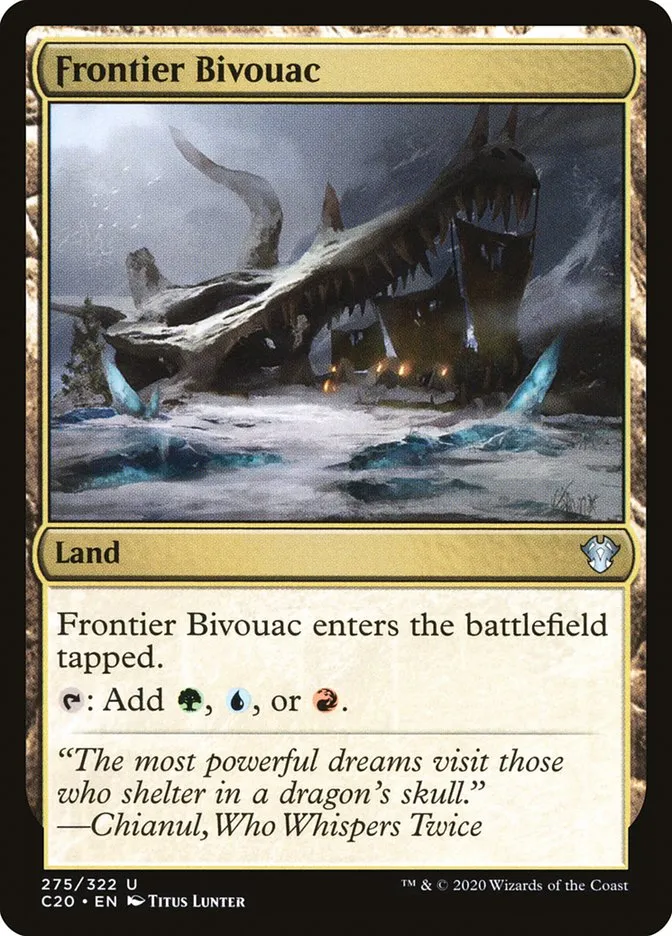 2020 Commander 2020 Frontier Bivouac uncommon #275 unlisted card image