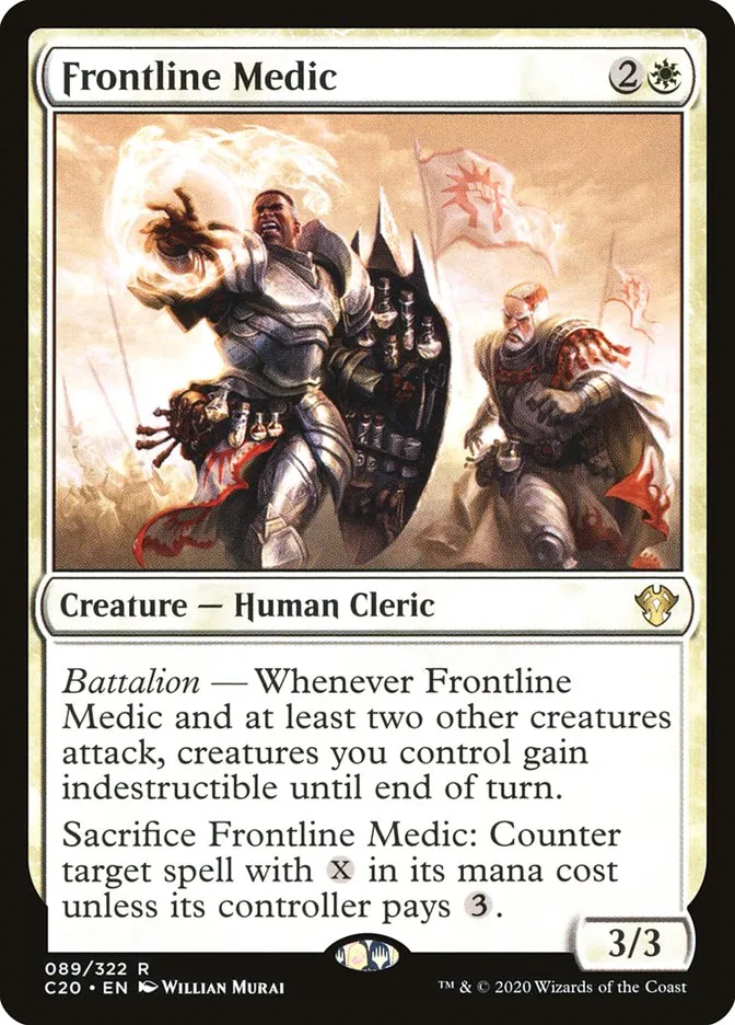 2020 Commander 2020 Frontline Medic rare #89 unlisted card image