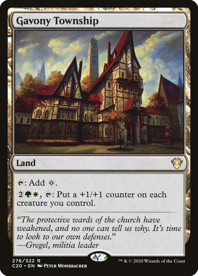 2020 Commander 2020 Gavony Township rare #276 unlisted card image