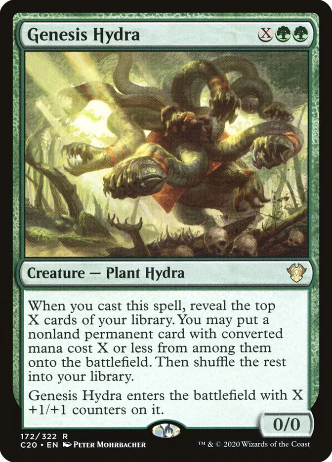 2020 Commander 2020 Genesis Hydra rare #172 unlisted card image