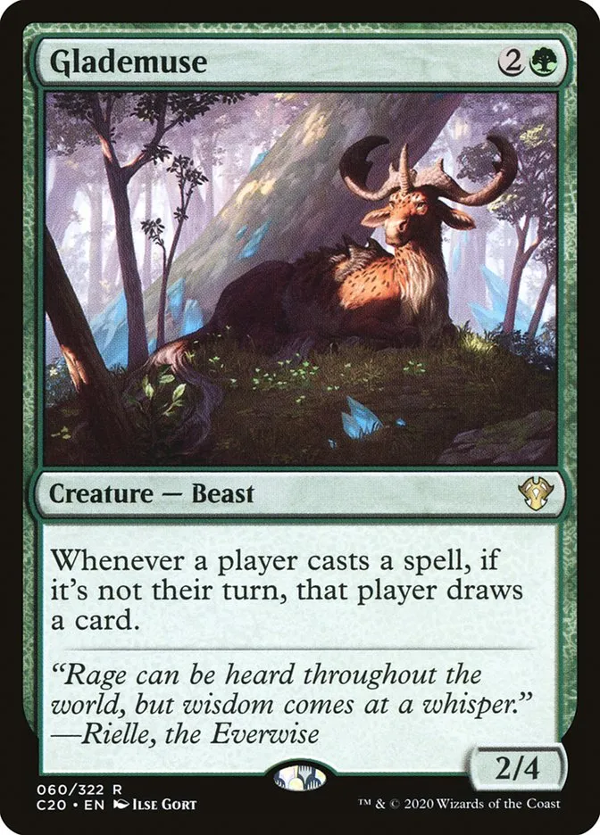 2020 Commander 2020 Glademuse rare #60 unlisted card image
