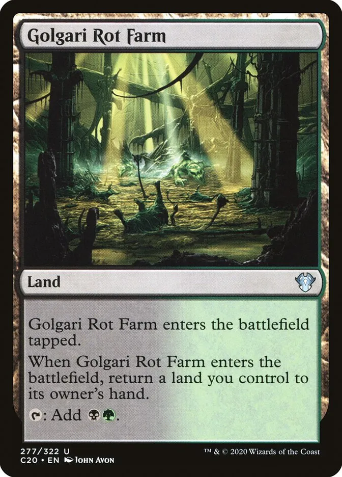 2020 Commander 2020 Golgari Rot Farm uncommon #277 unlisted card image