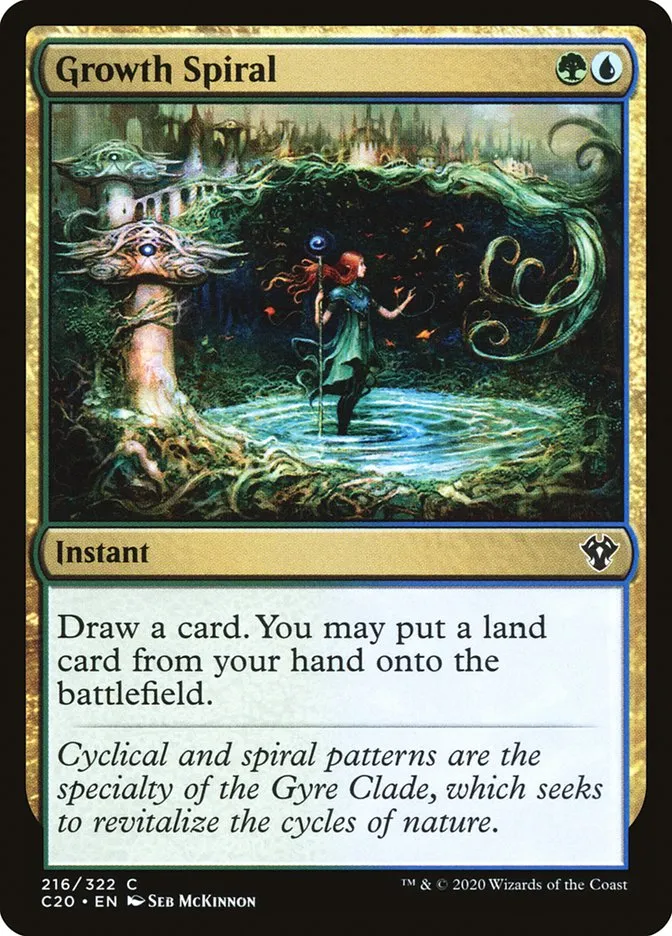 2020 Commander 2020 Growth Spiral common #216 unlisted card image