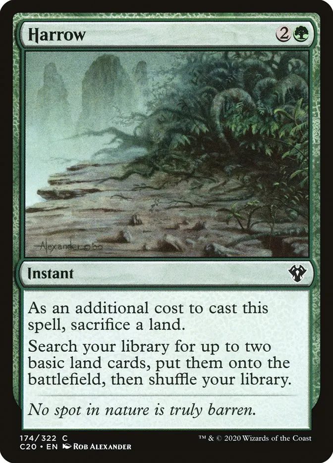 2020 Commander 2020 Harrow common #174 unlisted card image