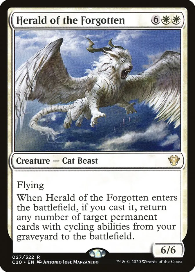 2020 Commander 2020 Herald of the Forgotten rare #27 unlisted card image