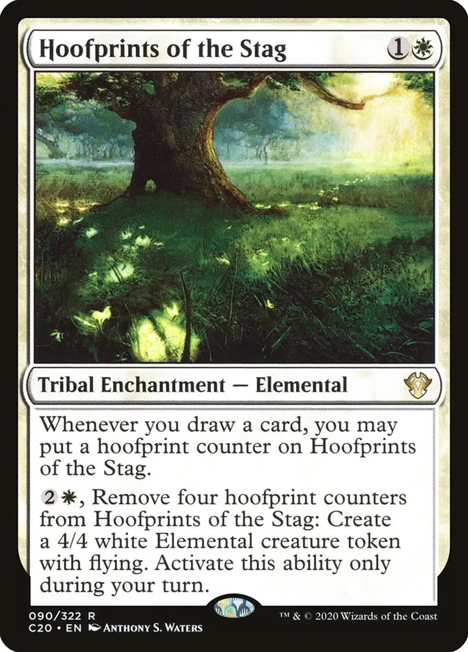 2020 Commander 2020 Hoofprints of the Stag rare #90 unlisted card image