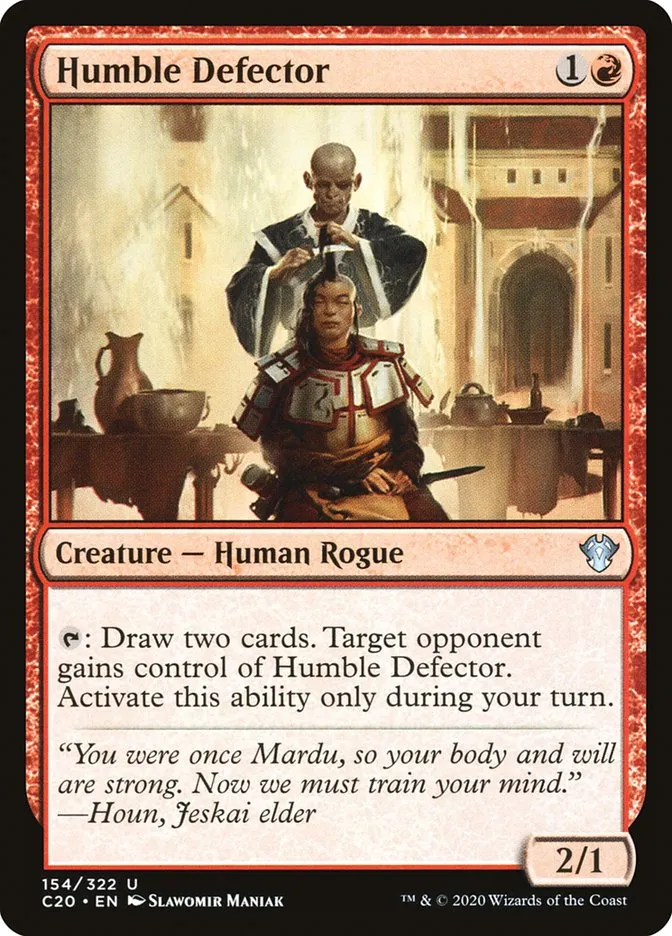 2020 Commander 2020 Humble Defector uncommon #154 unlisted card image