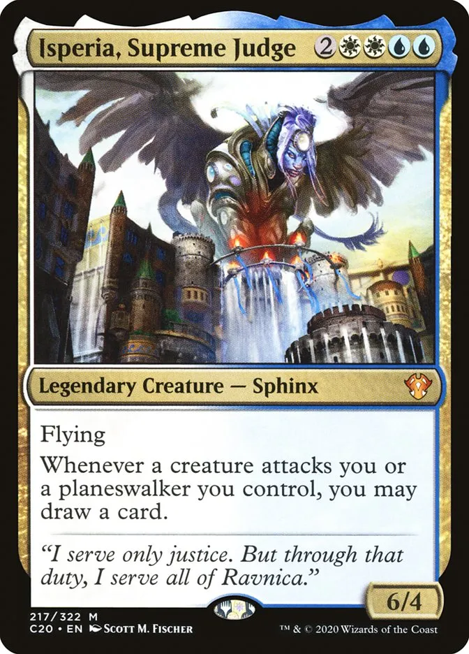 2020 Commander 2020 Isperia, Supreme Judge mythic #217 unlisted card image