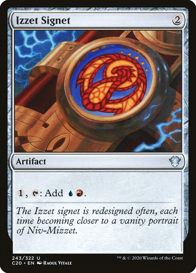 2020 Commander 2020 Izzet Signet uncommon #243 unlisted card image