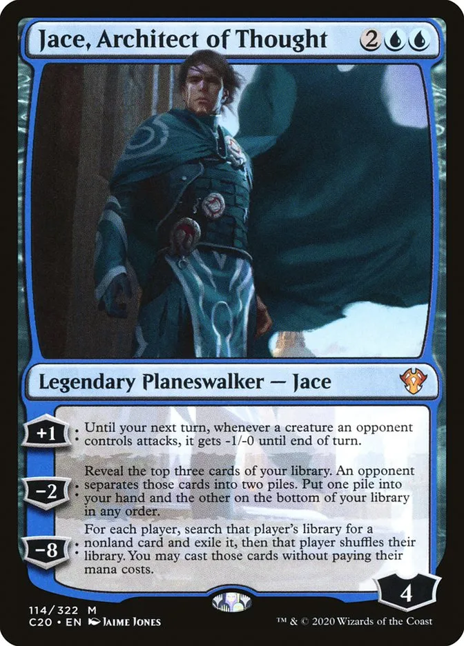 2020 Commander 2020 Jace, Architect of Thought mythic #114 unlisted card image