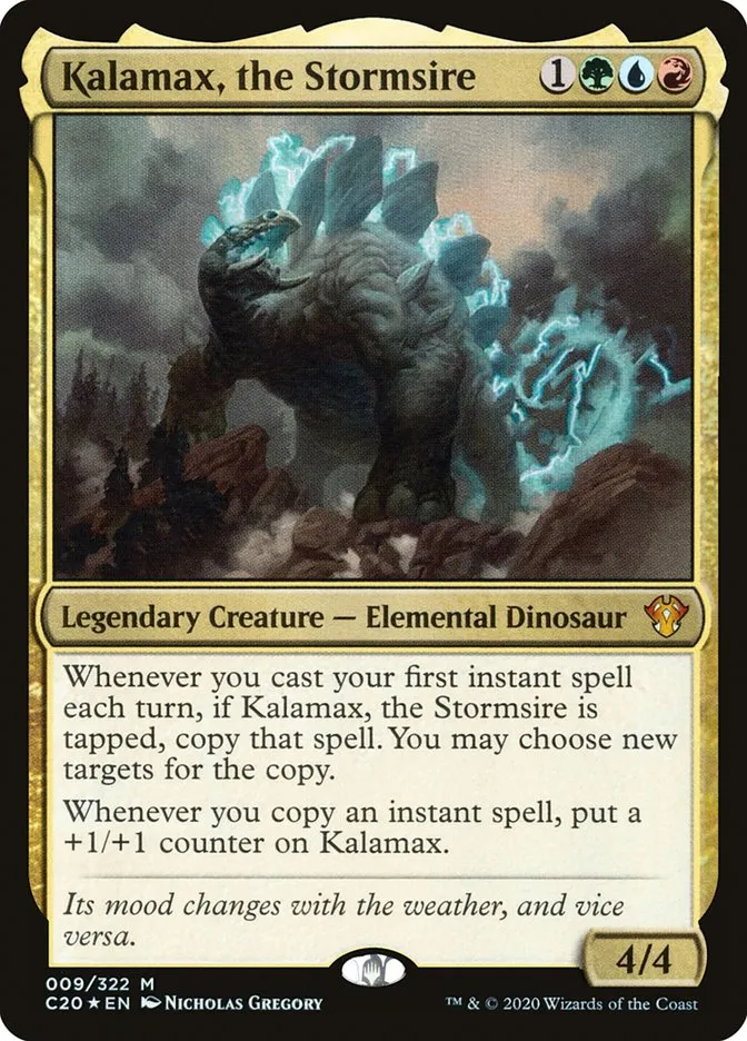 2020 Commander 2020 Kalamax, the Stormsire mythic #9 unlisted card image