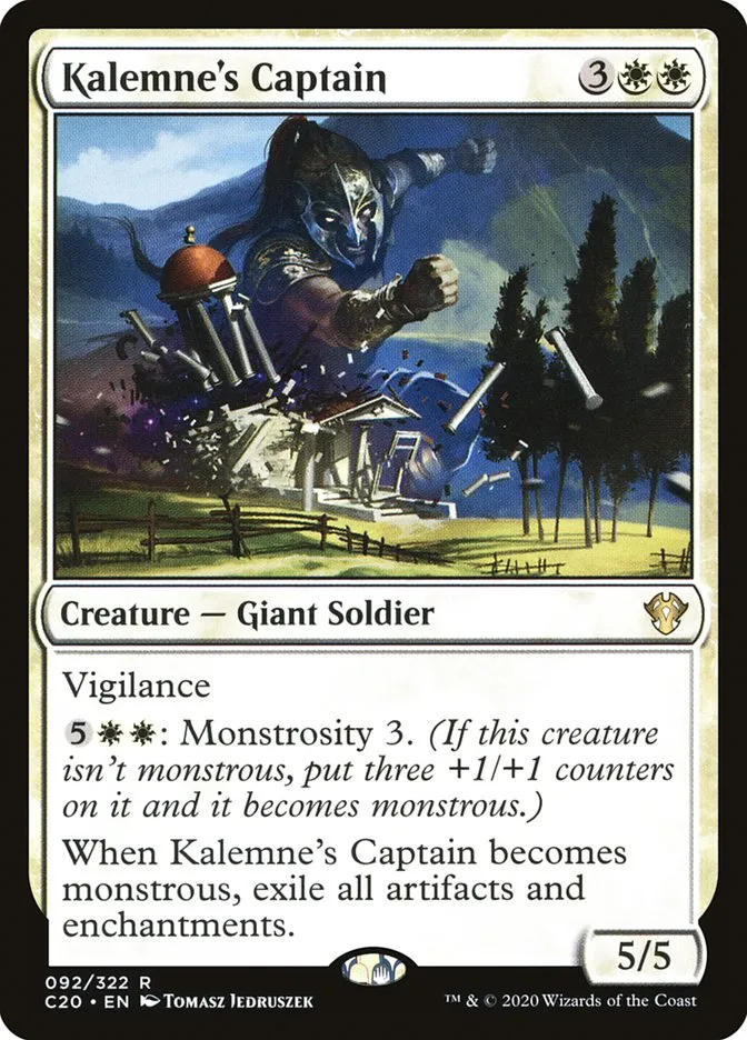 2020 Commander 2020 Kalemne's Captain rare #92 unlisted card image