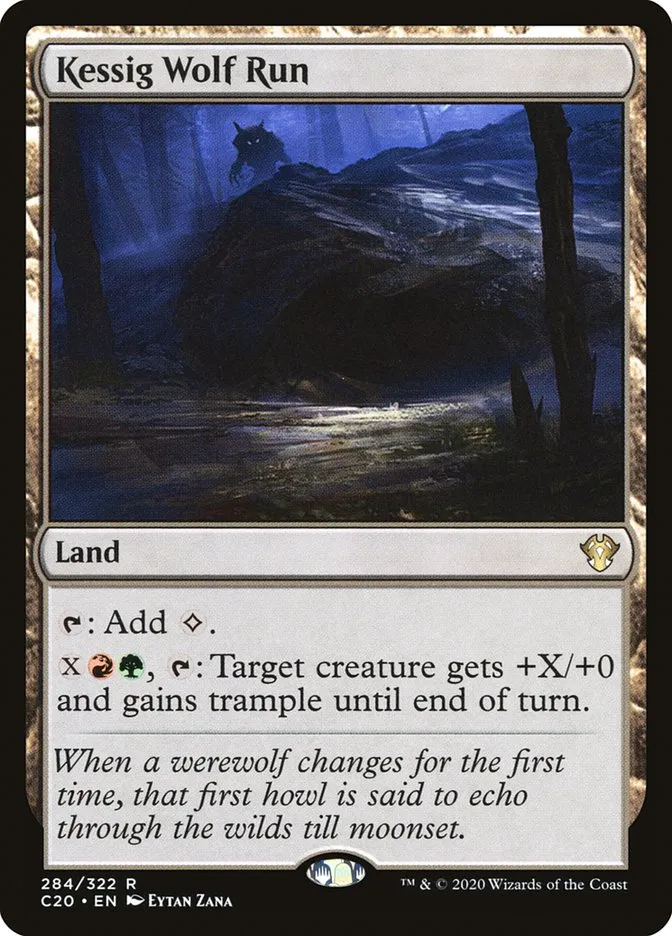 2020 Commander 2020 Kessig Wolf Run rare #284 unlisted card image