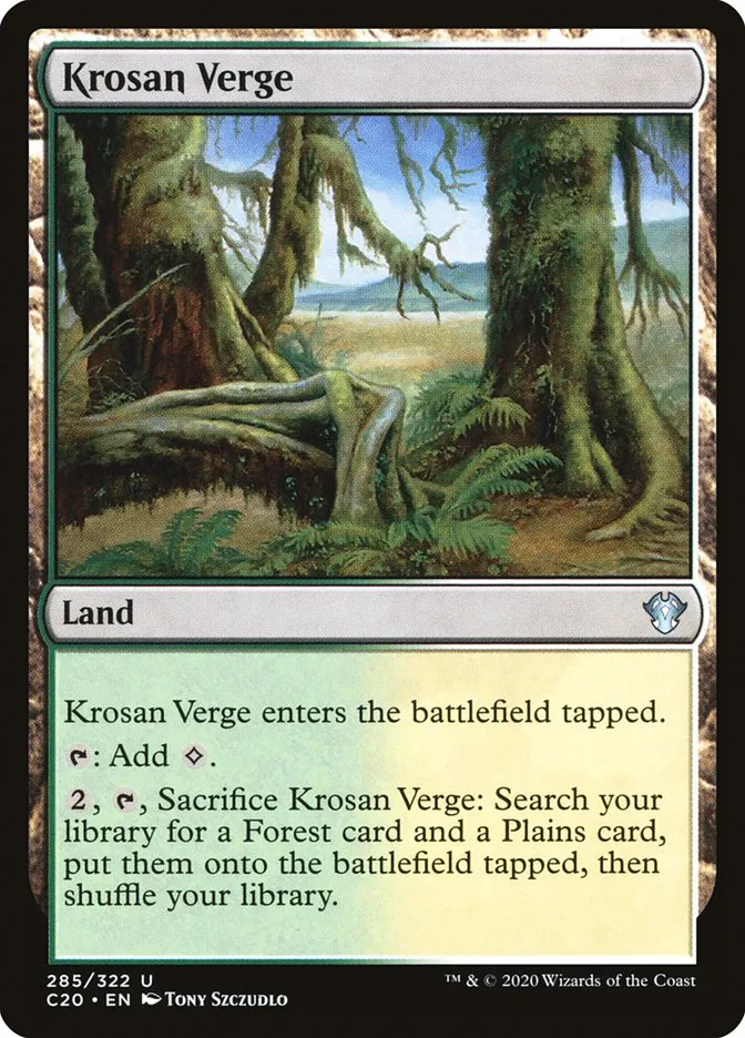 2020 Commander 2020 Krosan Verge uncommon #285 unlisted card image