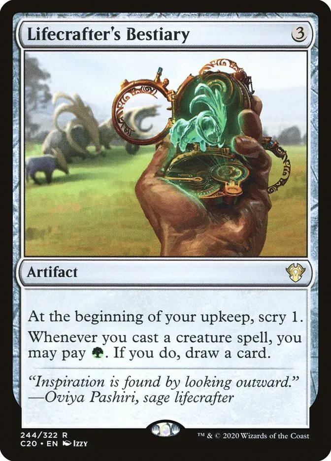 2020 Commander 2020 Lifecrafter's Bestiary rare #244 unlisted card image