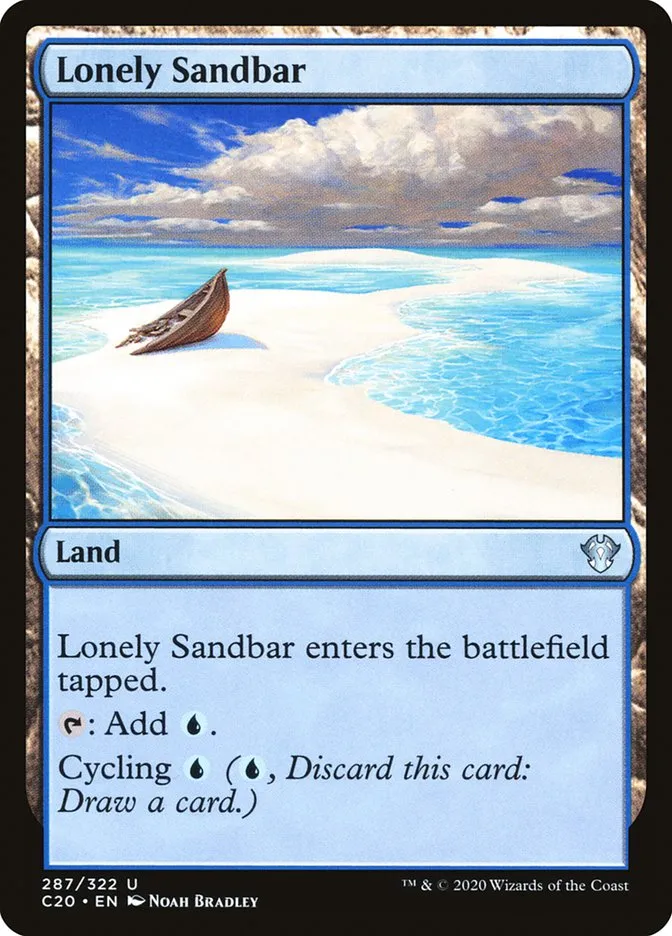 2020 Commander 2020 Lonely Sandbar uncommon #287 unlisted card image