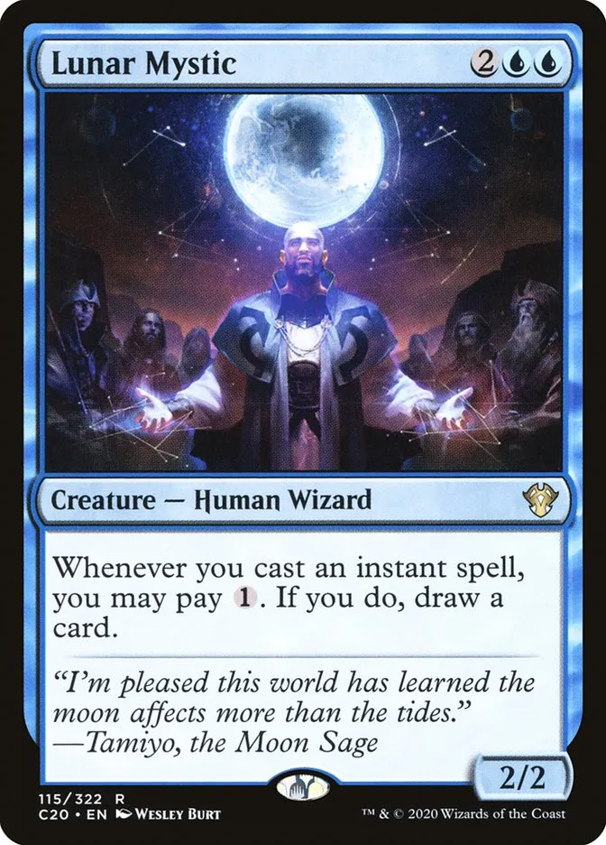 2020 Commander 2020 Lunar Mystic rare #115 unlisted card image