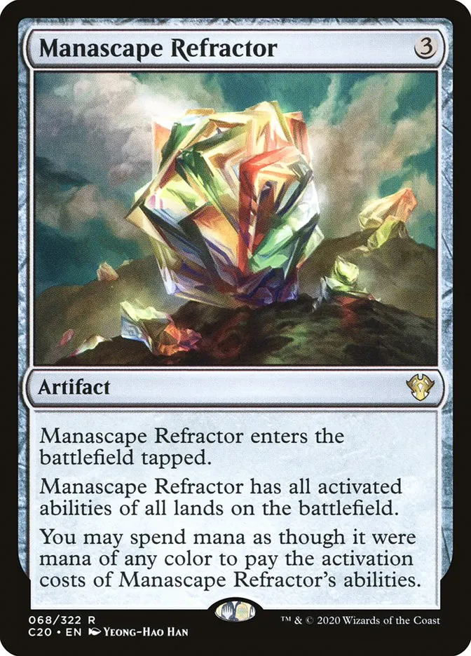 2020 Commander 2020 Manascape Refractor rare #68 unlisted card image