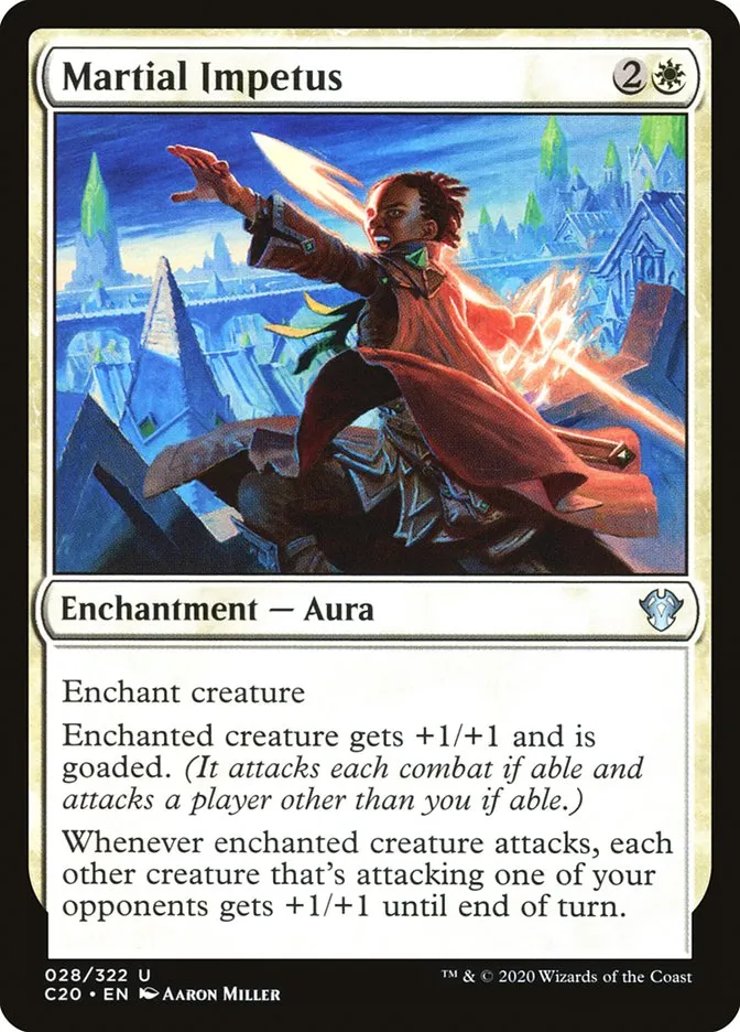 2020 Commander 2020 Martial Impetus uncommon #28 unlisted card image