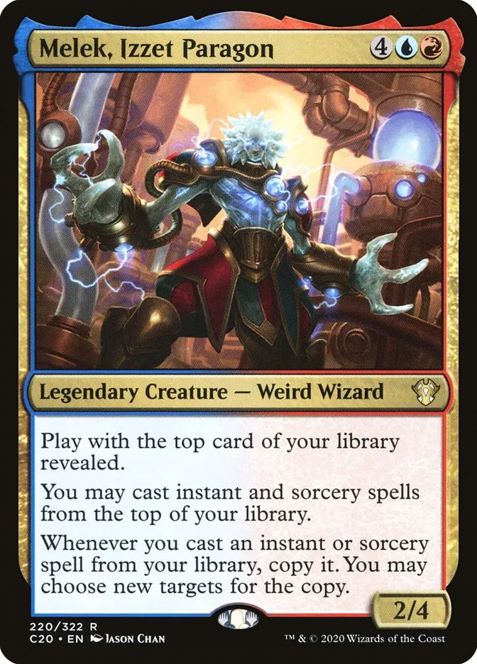 2020 Commander 2020 Melek, Izzet Paragon rare #220 unlisted card image