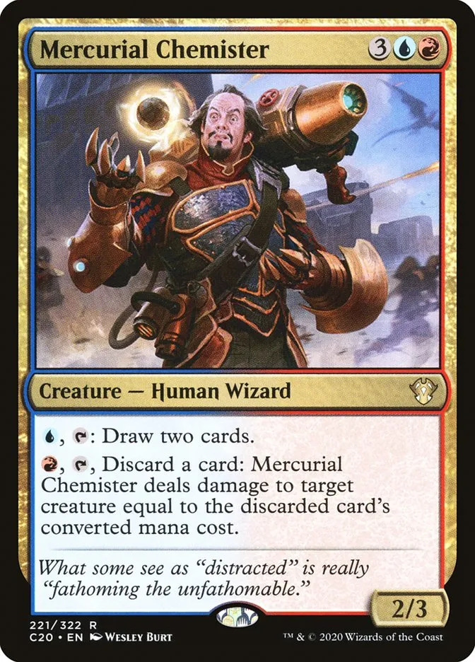 2020 Commander 2020 Mercurial Chemister rare #221 unlisted card image