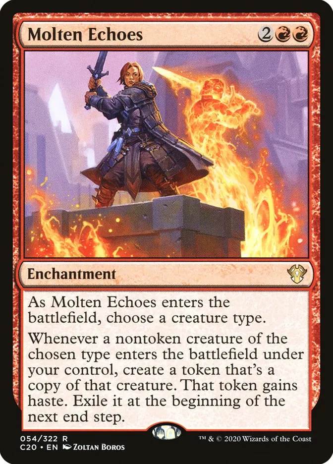 2020 Commander 2020 Molten Echoes rare #54 unlisted card image