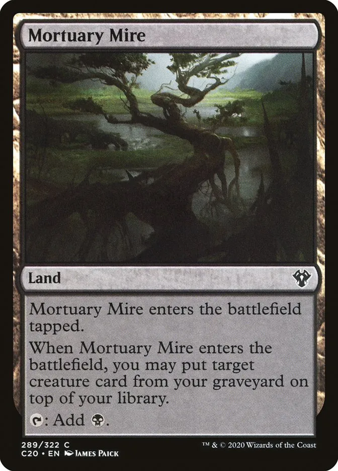 2020 Commander 2020 Mortuary Mire common #289 unlisted card image