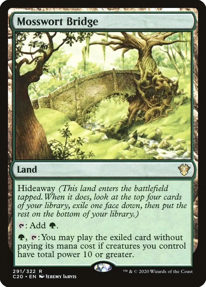 2020 Commander 2020 Mosswort Bridge rare #291 unlisted card image