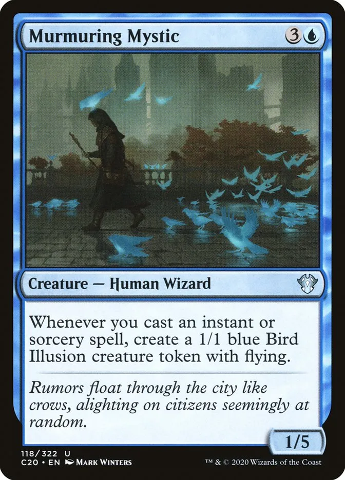 2020 Commander 2020 Murmuring Mystic uncommon #118 unlisted card image