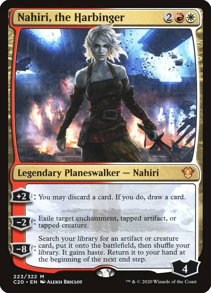 2020 Commander 2020 Nahiri, the Harbinger mythic #223 unlisted card image