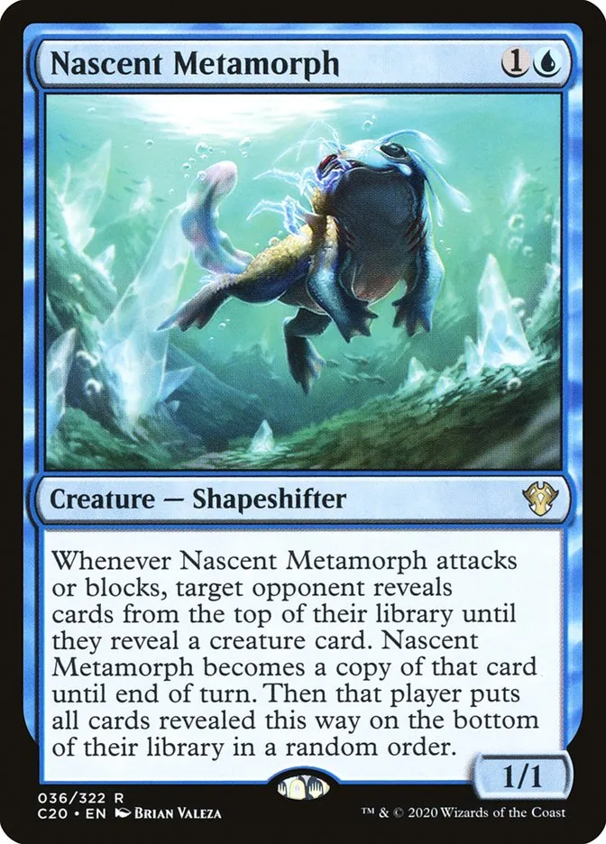 2020 Commander 2020 Nascent Metamorph rare #36 unlisted card image