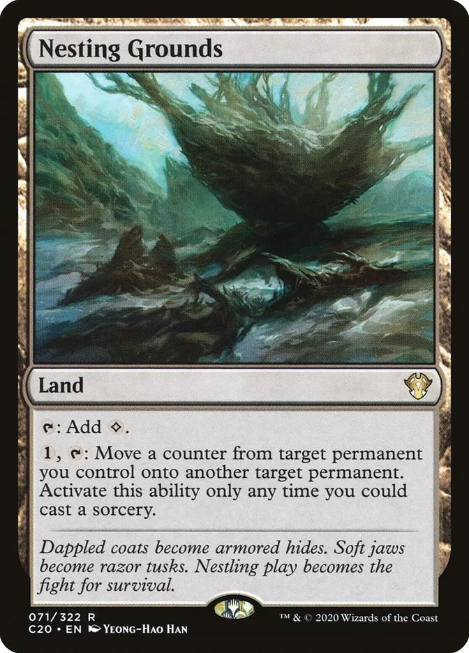 2020 Commander 2020 Nesting Grounds rare #71 unlisted card image