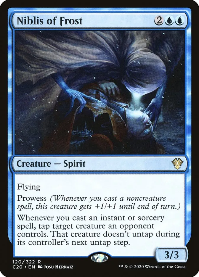 2020 Commander 2020 Niblis of Frost rare #120 unlisted card image