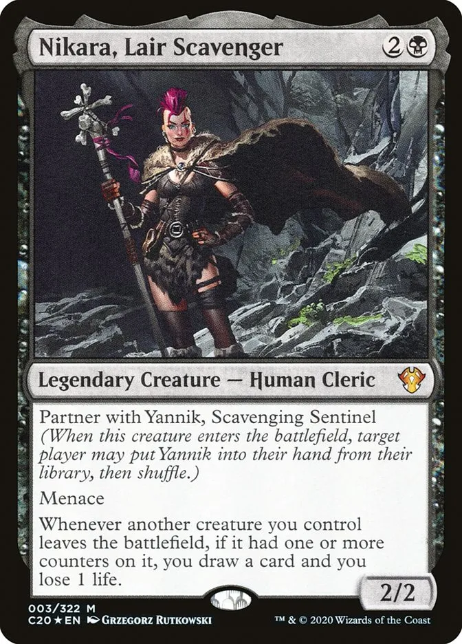 2020 Commander 2020 Nikara, Lair Scavenger mythic #3 unlisted card image