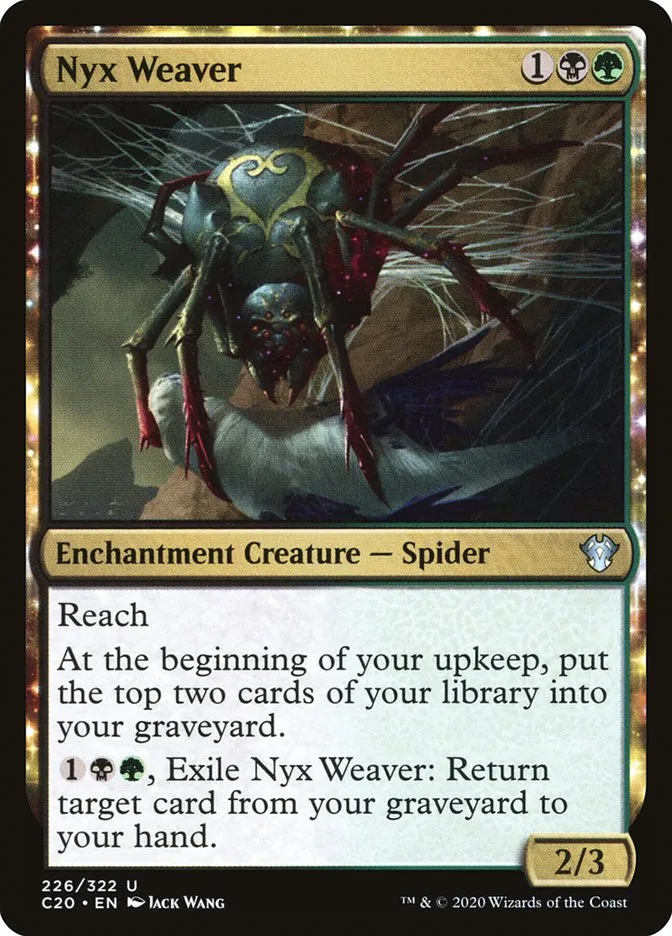 2020 Commander 2020 Nyx Weaver uncommon #226 unlisted card image