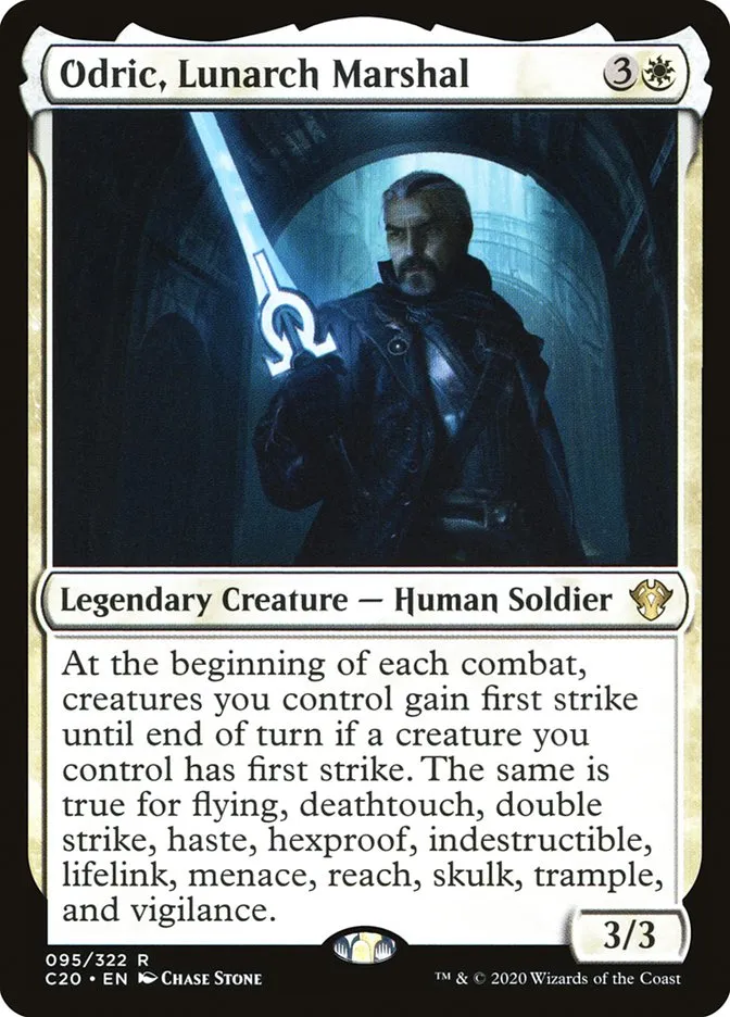 2020 Commander 2020 Odric, Lunarch Marshal rare #95 unlisted card image