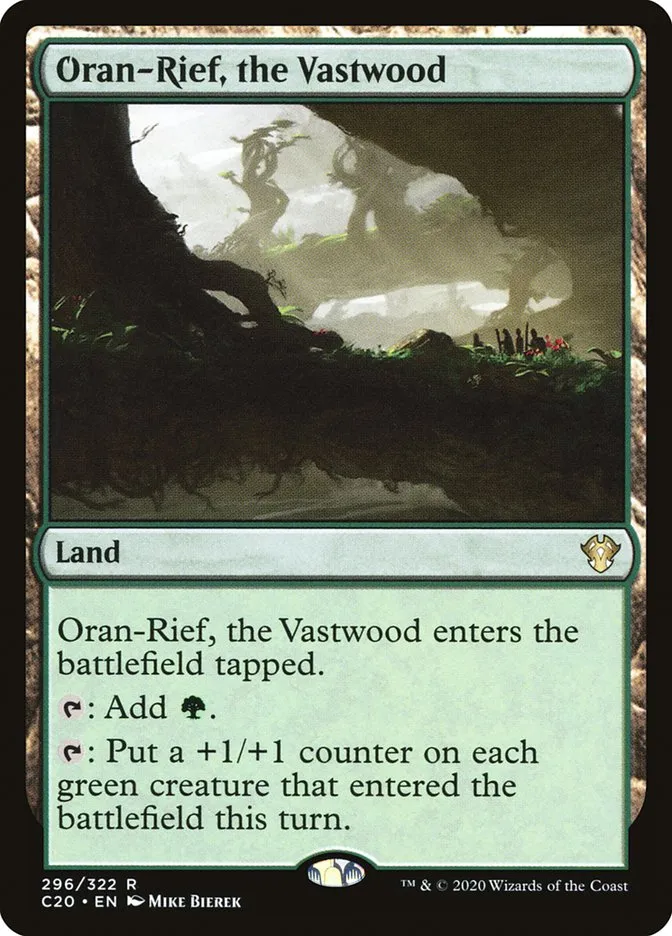 2020 Commander 2020 Oran-Rief, the Vastwood rare #296 unlisted card image