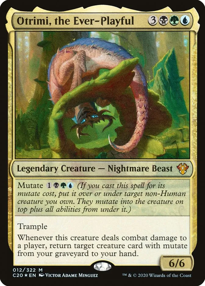 2020 Commander 2020 Otrimi, the Ever-Playful mythic #12 unlisted card image