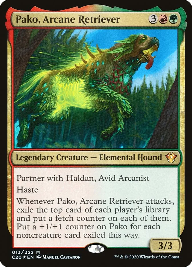 2020 Commander 2020 Pako, Arcane Retriever mythic #13 unlisted card image