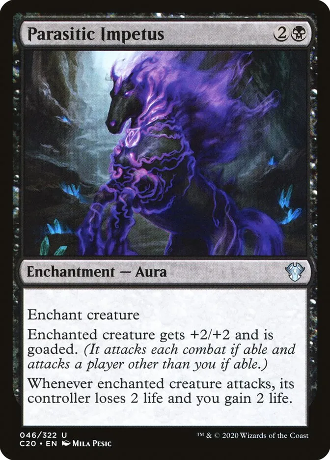 2020 Commander 2020 Parasitic Impetus uncommon #46 unlisted card image