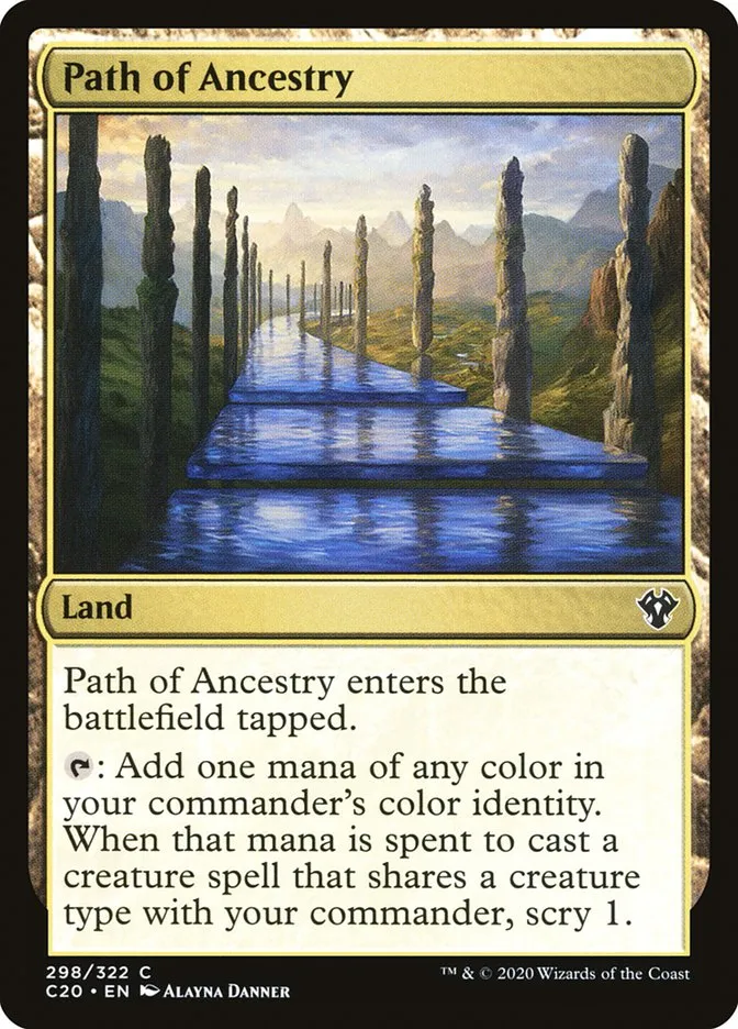 2020 Commander 2020 Path of Ancestry common #298 unlisted card image