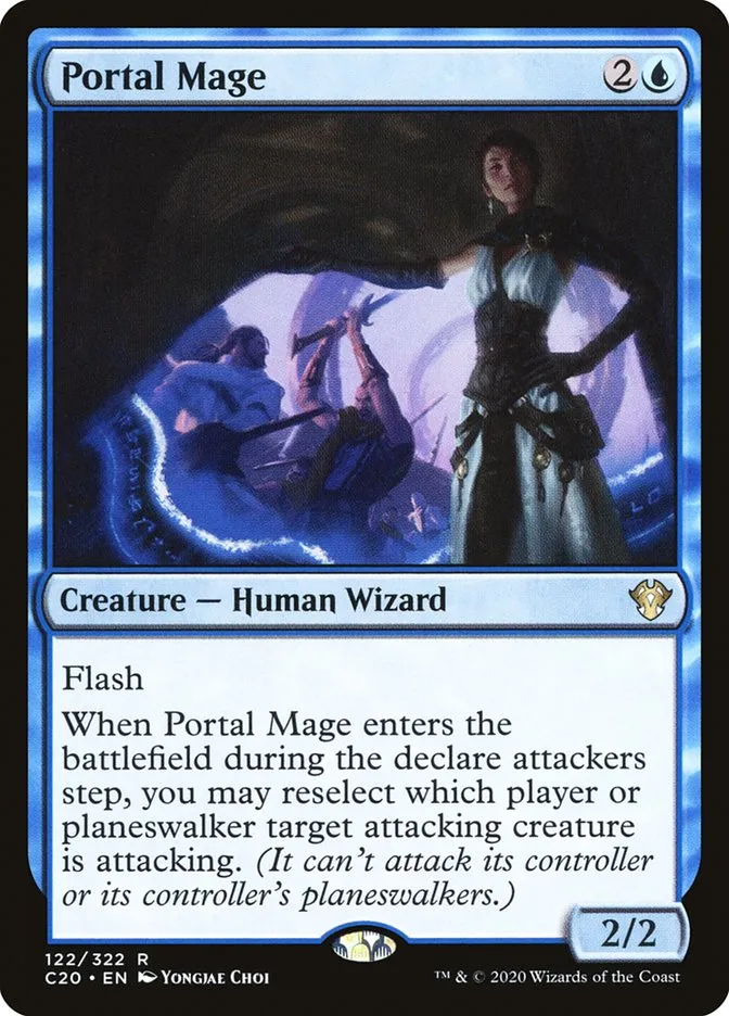 2020 Commander 2020 Portal Mage rare #122 unlisted card image
