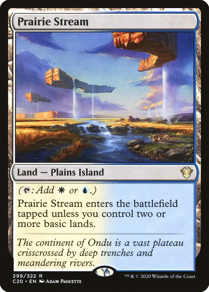 2020 Commander 2020 Prairie Stream rare #299 unlisted card image