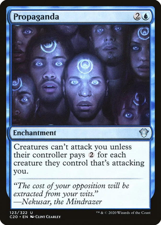 2020 Commander 2020 Propaganda uncommon #123 unlisted card image