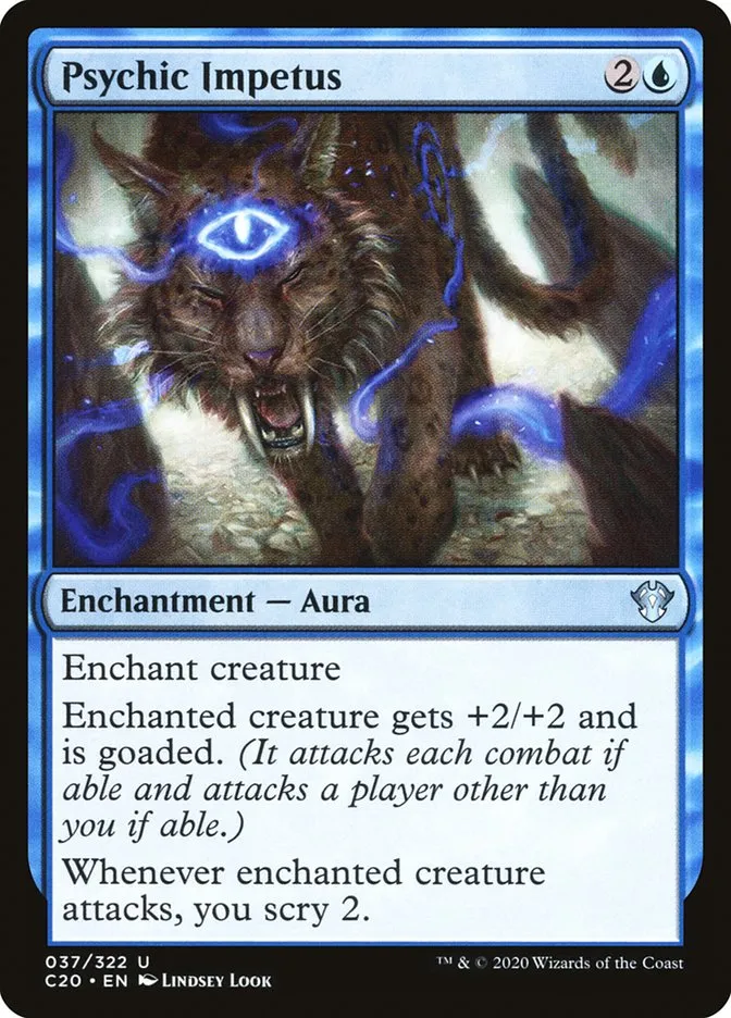2020 Commander 2020 Psychic Impetus uncommon #37 unlisted card image