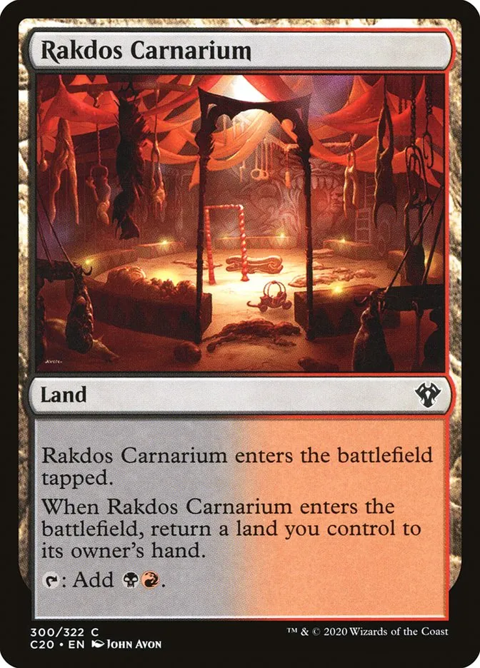 2020 Commander 2020 Rakdos Carnarium common #300 unlisted card image