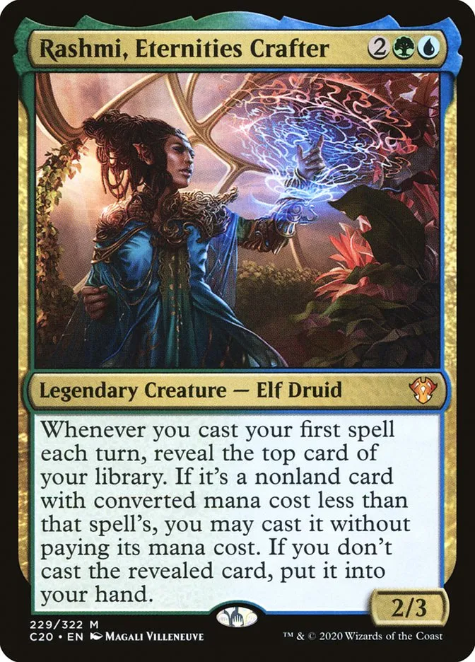 2020 Commander 2020 Rashmi, Eternities Crafter mythic #229 unlisted card image